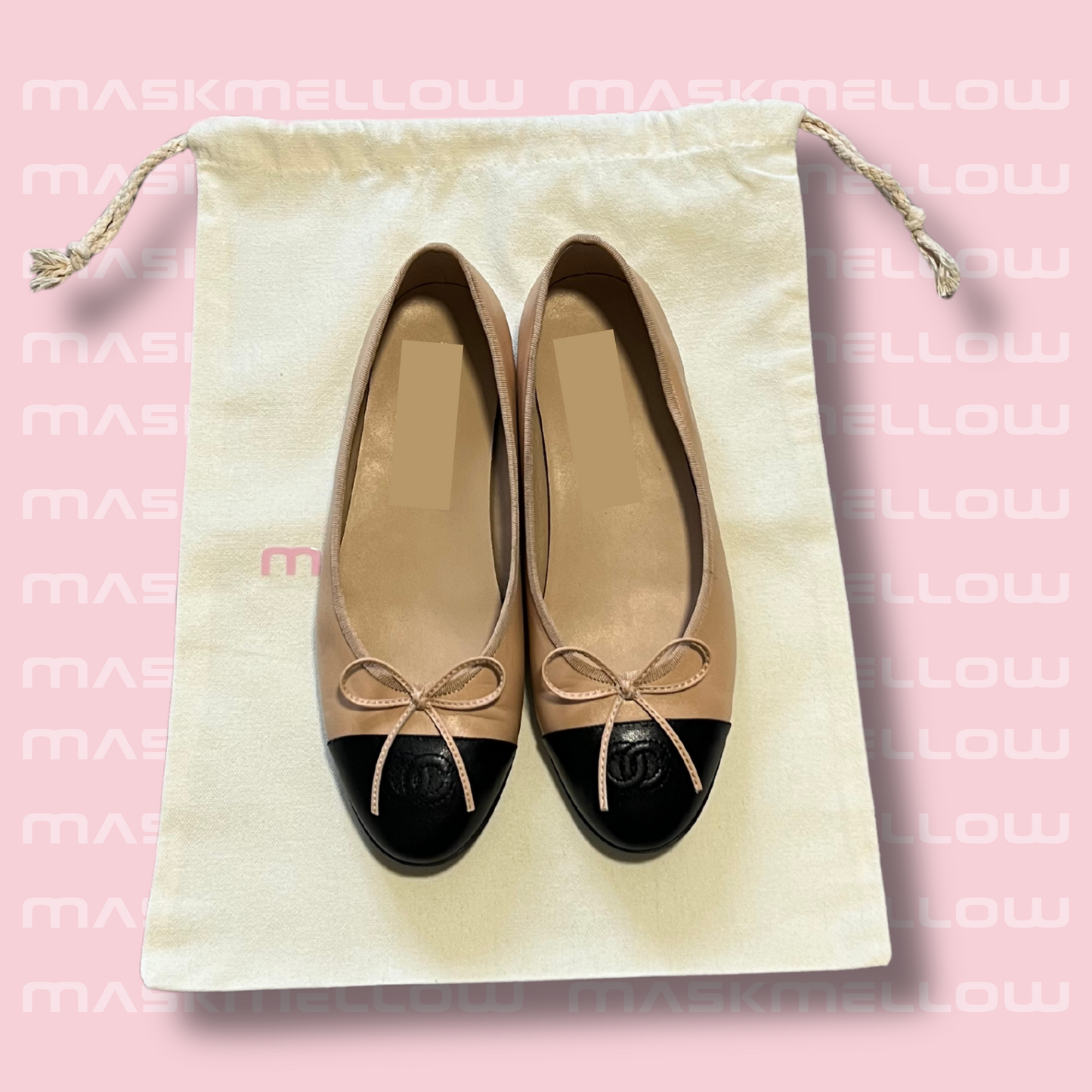 MASKMELLOW Cotton Drawstring Shoe Bags