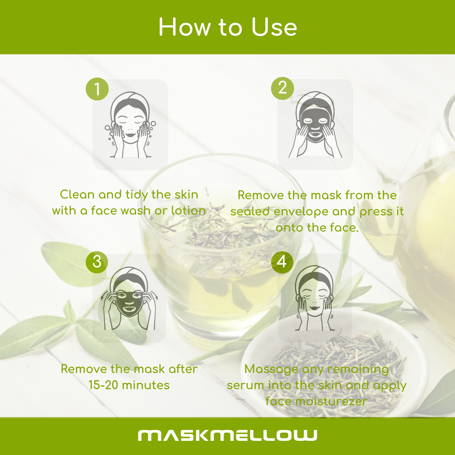 NIJU Green Tea Essence Mask 17ml