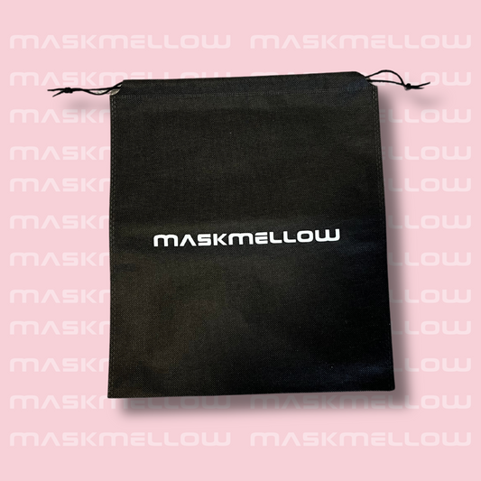 MASKMELLOW Black Drawstring Shoe Bags