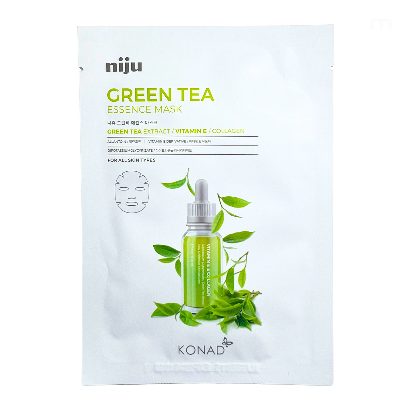 NIJU Green Tea Essence Mask 17ml