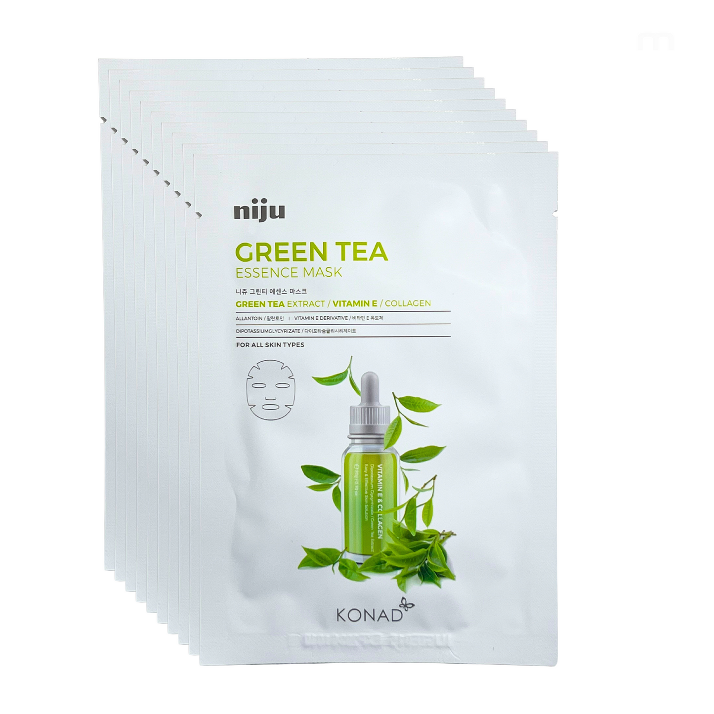 NIJU Green Tea Essence Mask 17ml